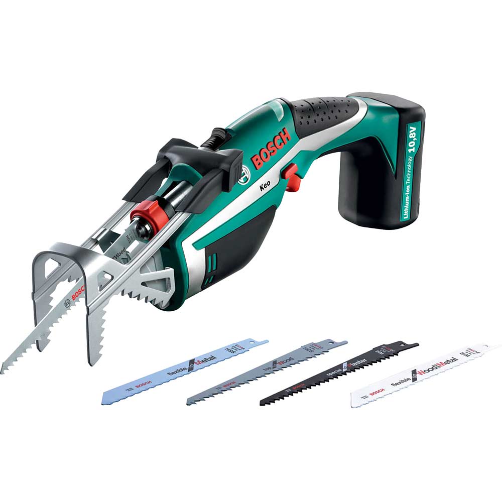 Bosch KEO 108v Cordless Reciprocating Garden Pruning Kit Saw with Integral Lithium Ion Battery 13ah