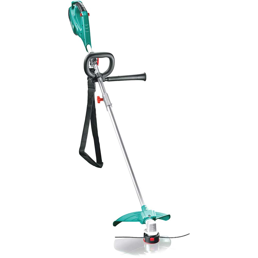 Bosch AFS 2337 Brush Cutter 230mm Cut with Line Trimmer Head 370mm Cut 1000w 240v with Garden Work Gloves and Safety Glasses Worth 690