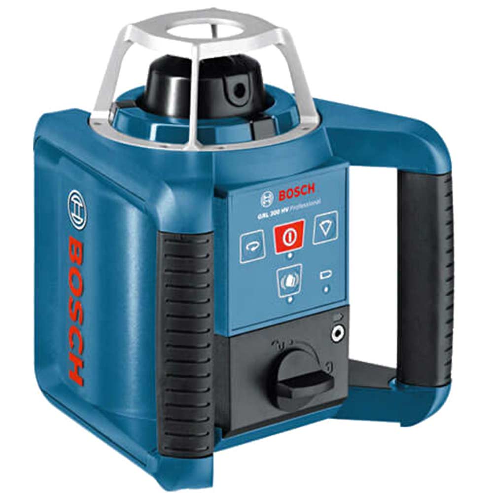 Bosch GRL 300HV Self Levelling Rotating Laser Level LR1 Reciever WM4 Wall Mount RC1 Remote Control