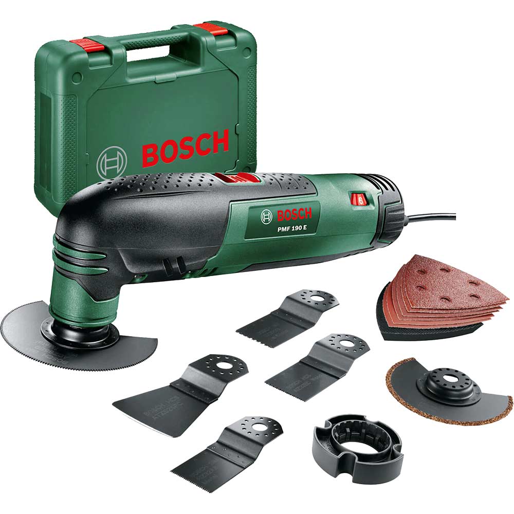 Bosch PMF 190E SET All Rounder 3 In 1 Multi Tool Cuts Saws Sands 190w 240v with 106 Worth of Accessories