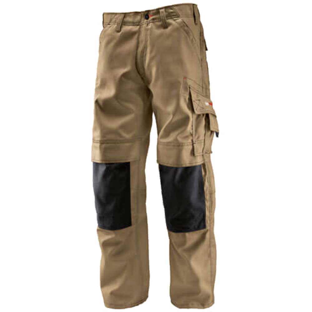 Bosch WKT Professional Trousers with Knee Pockets Beige 34 Waist and 35 Leg