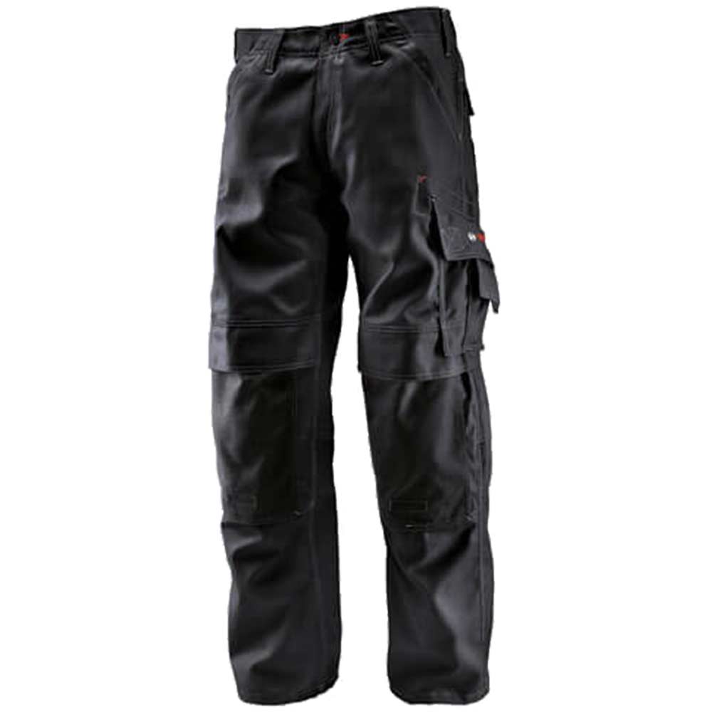 Bosch WKT Professional Trousers with Knee Pockets Black 34 Waist and 32 Leg