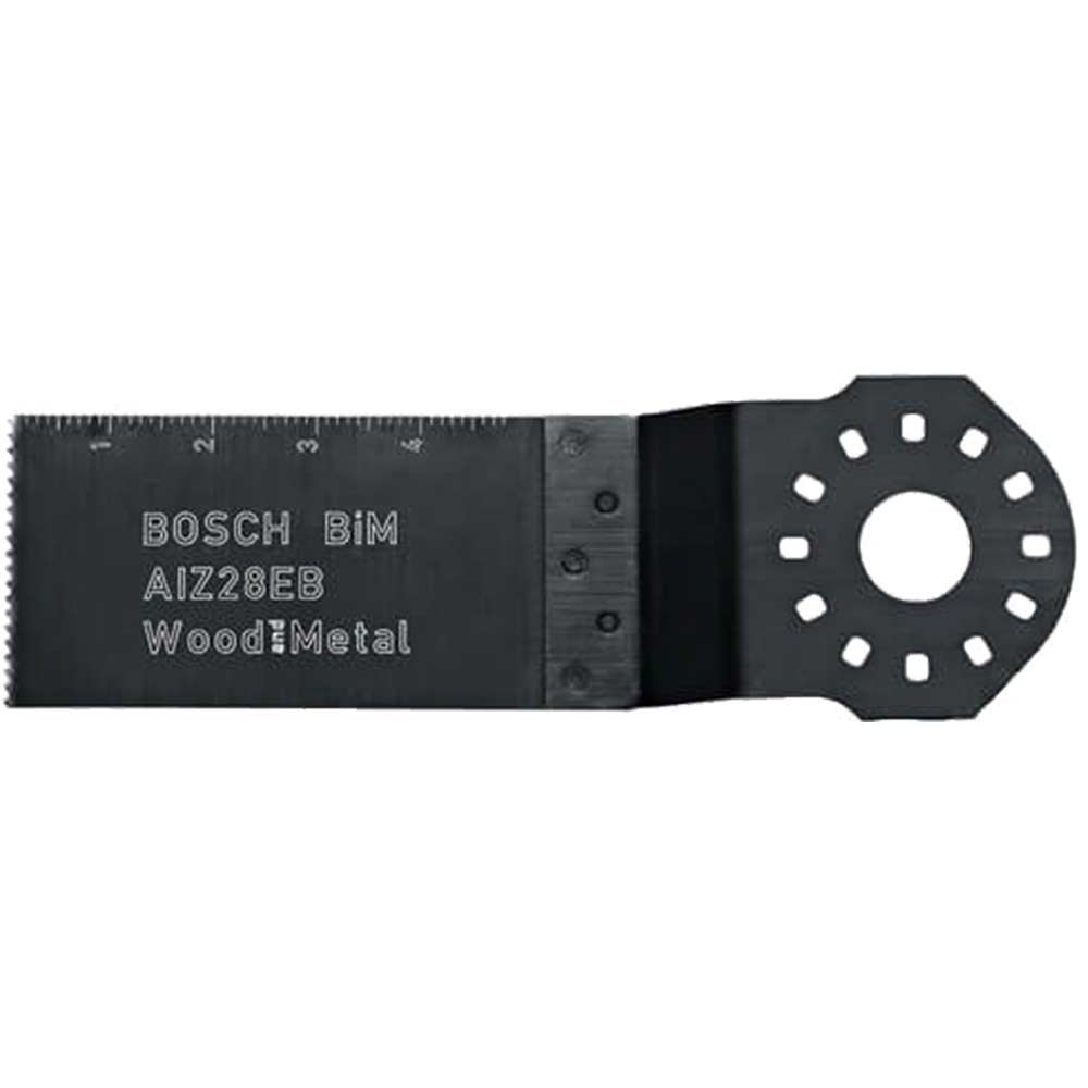 Bosch BiMetal Plungecut Saw Blade Cuts Wood and Metal 28mm Wide x 50mm Long Pack of 5 for Bosch PMF and GOP Multi Tools