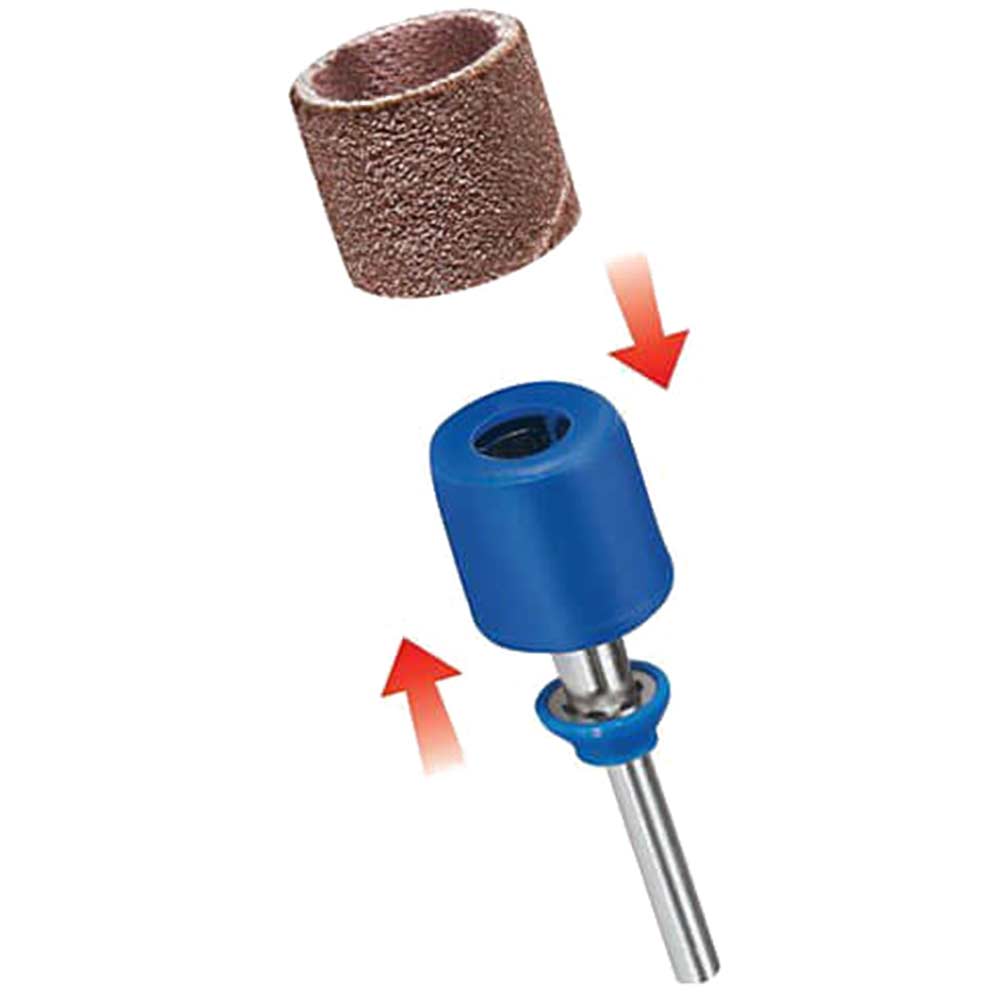 Dremel SC407 EZ SpeedClic Sanding Mandrel 2 Sanding Bands 60 and 120 Grit for Dremel Rotary Multi Tools