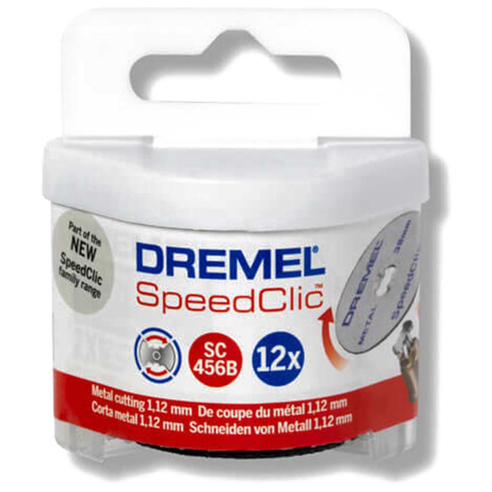 Dremel SC456B EZ SpeedClic 38mm Cutting Wheels Pack of 12 for Dremel Rotary Multi Tools