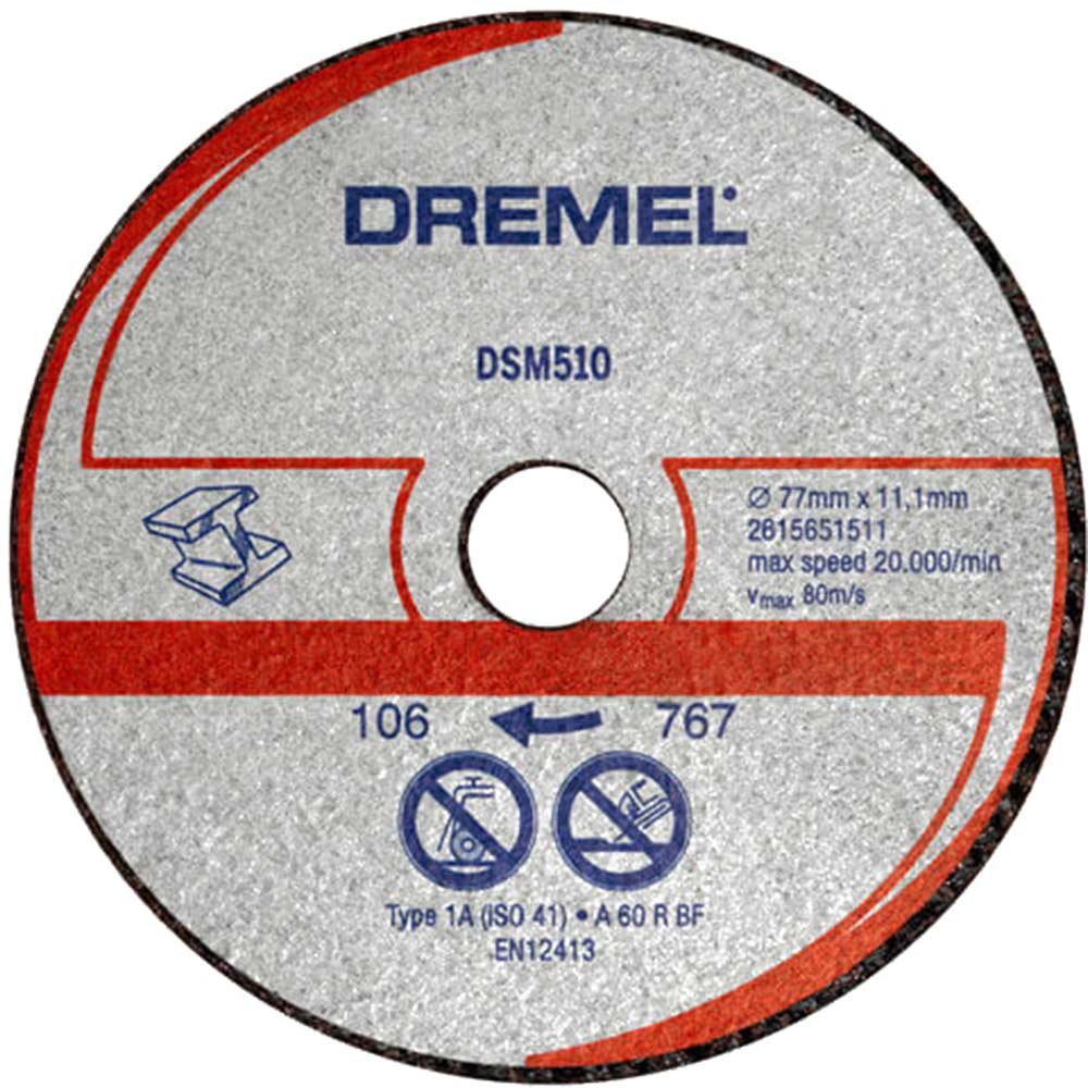 Dremel DSM510 Metal Cutting Wheel for DSM20 SawMax Pack of 3