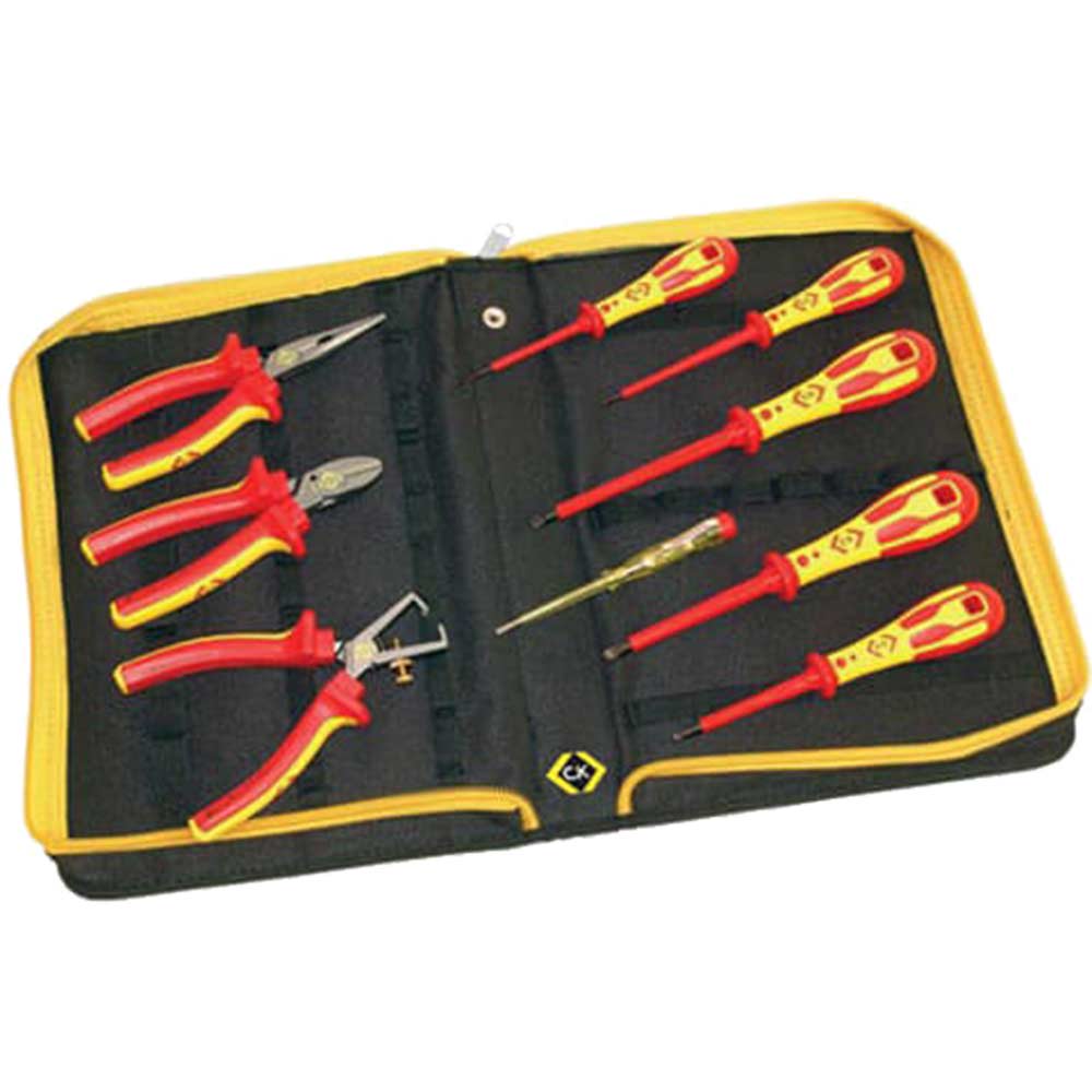 CK 9 Piece VDE Insulated Pliers and Screwdriver Set Pozi Slotted Combi Cutter1
