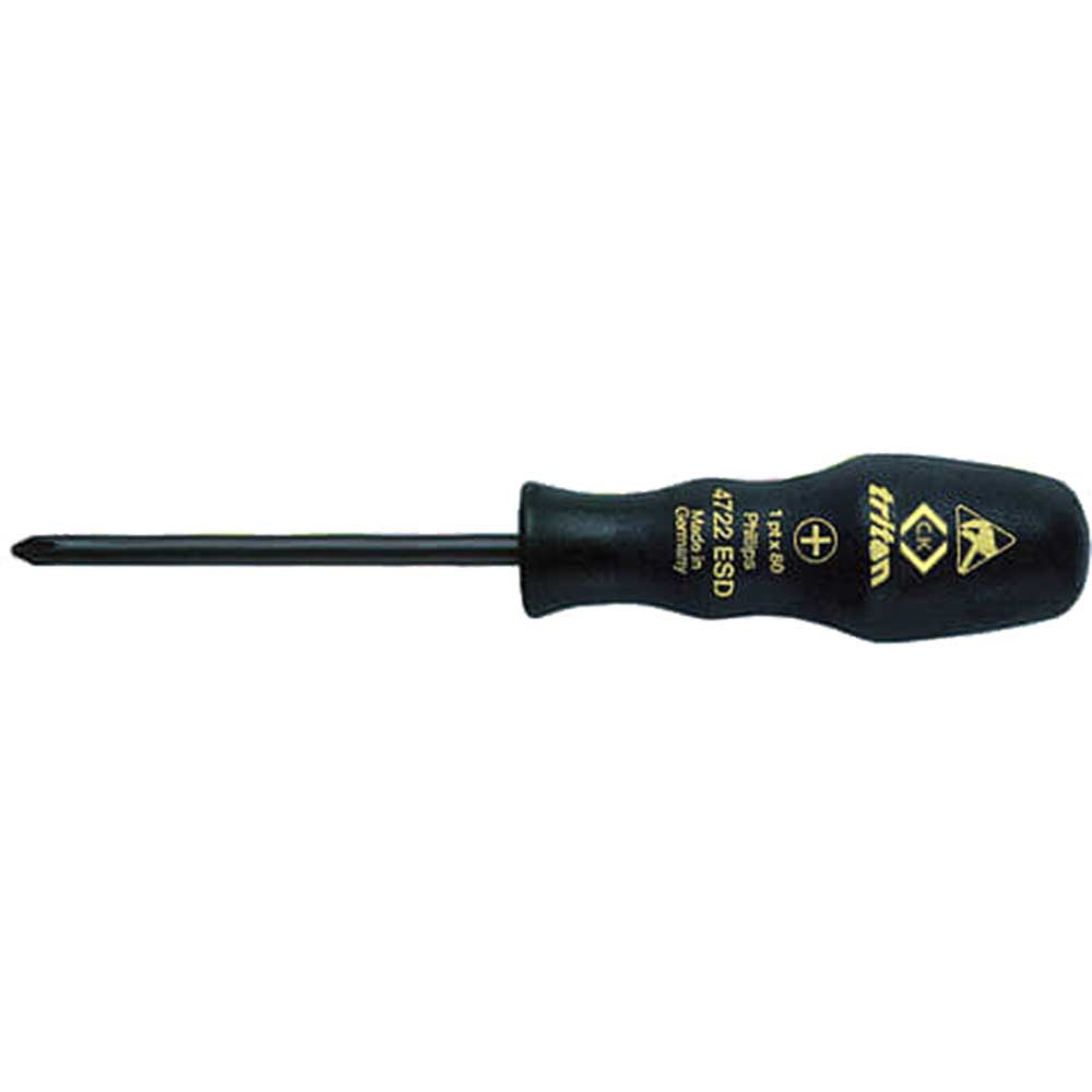 CK Triton ESD PH1 x 80mm Phillips Screwdriver