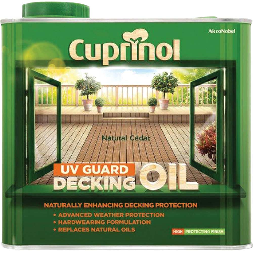 Cuprinol Decking Oil and Protector Natural Cedar 25 Litre
