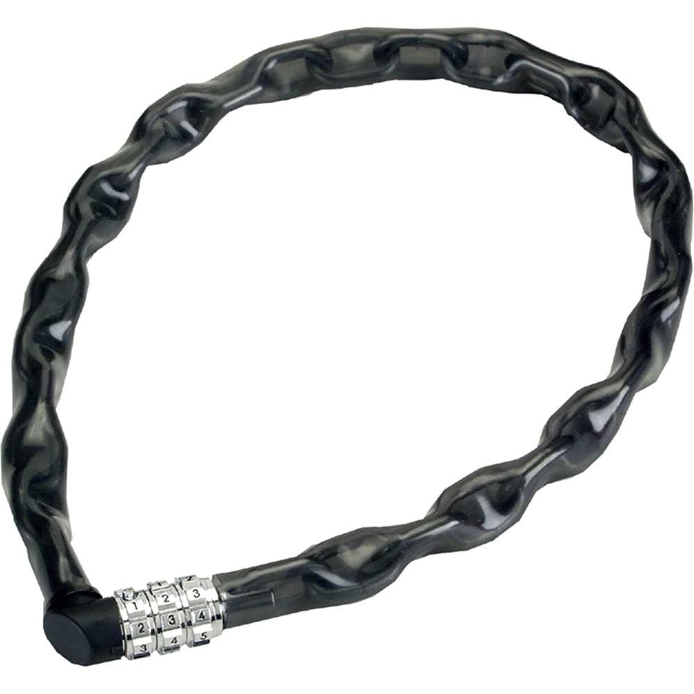 Abus 600mm 1200 Series Combination Chain Lock Black 4mm Diameter Links