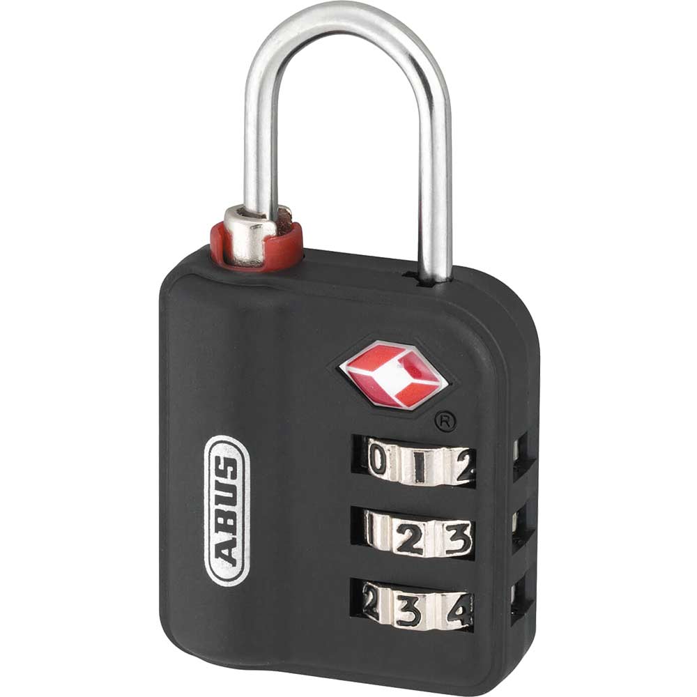 Abus 30mm 147TSA Series 3 Digit Combination Luggage Padlock Black