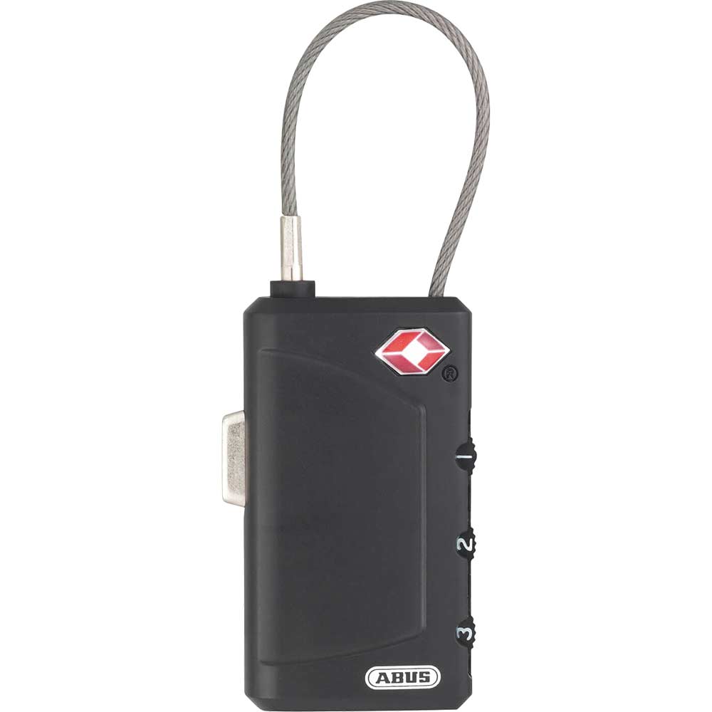 Abus 30mm 148TSA Series 3 Digit Combination Cable Luggage Lock Black