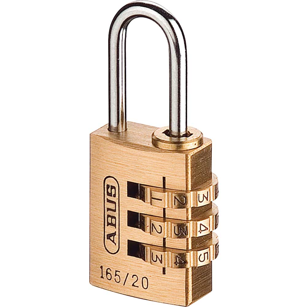 Abus 20mm 165 Series 3 Digit Combination Padlock