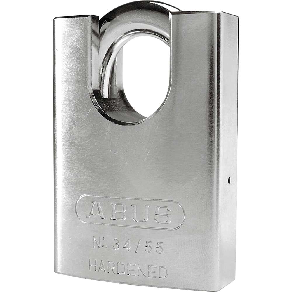 ABUS 55mm 34 Series Hardened Steel Padlock with Closed Shackle