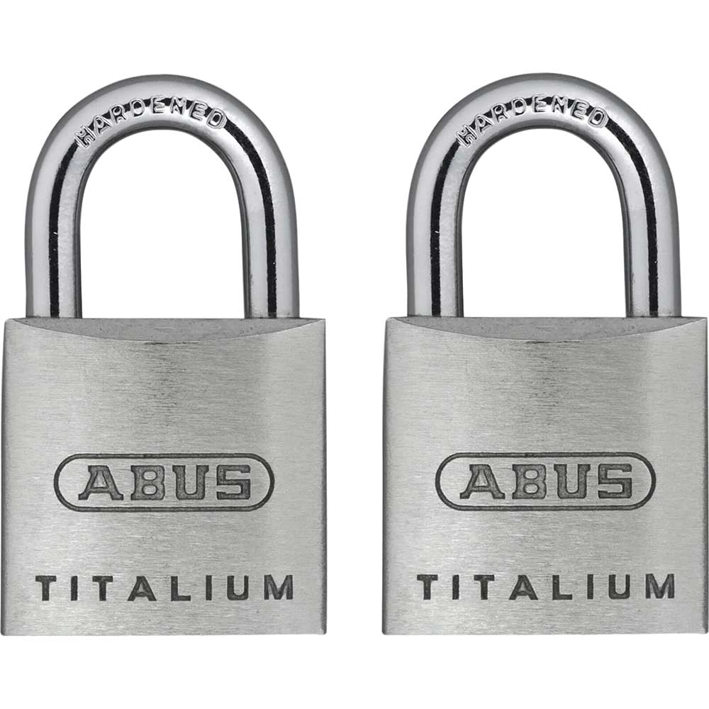 Abus 20mm 64ti Series Titalium Padlock Pack of 2