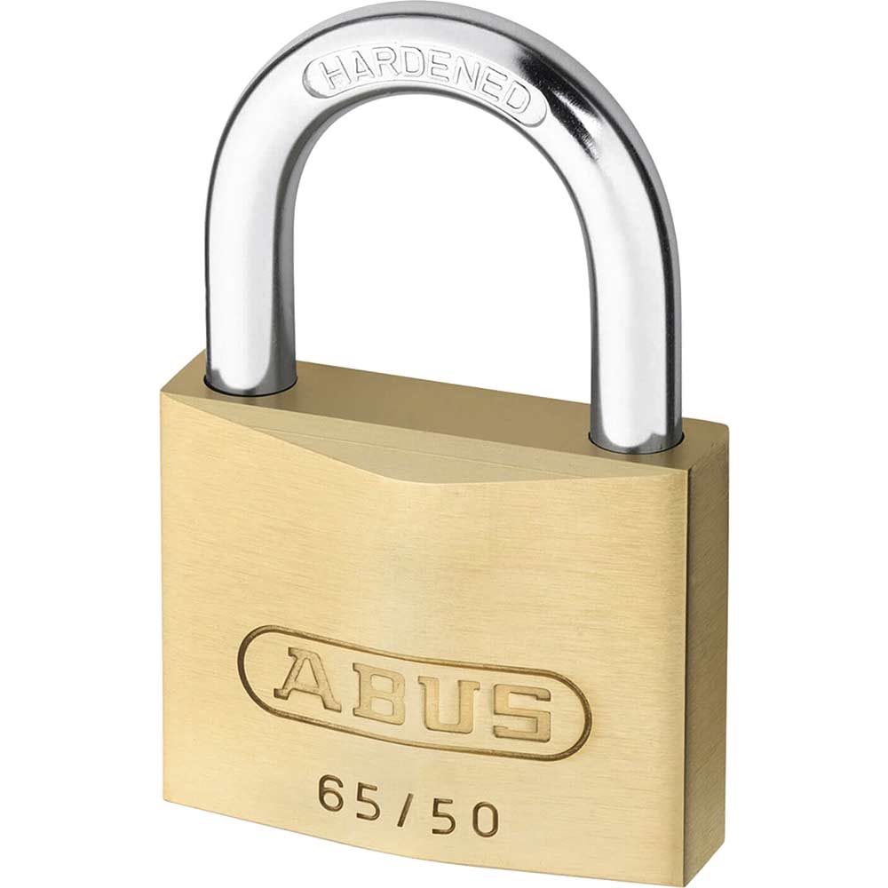 Abus 50mm 65 Series Compact Brass Padlock Keyed Alike To Suite 6504