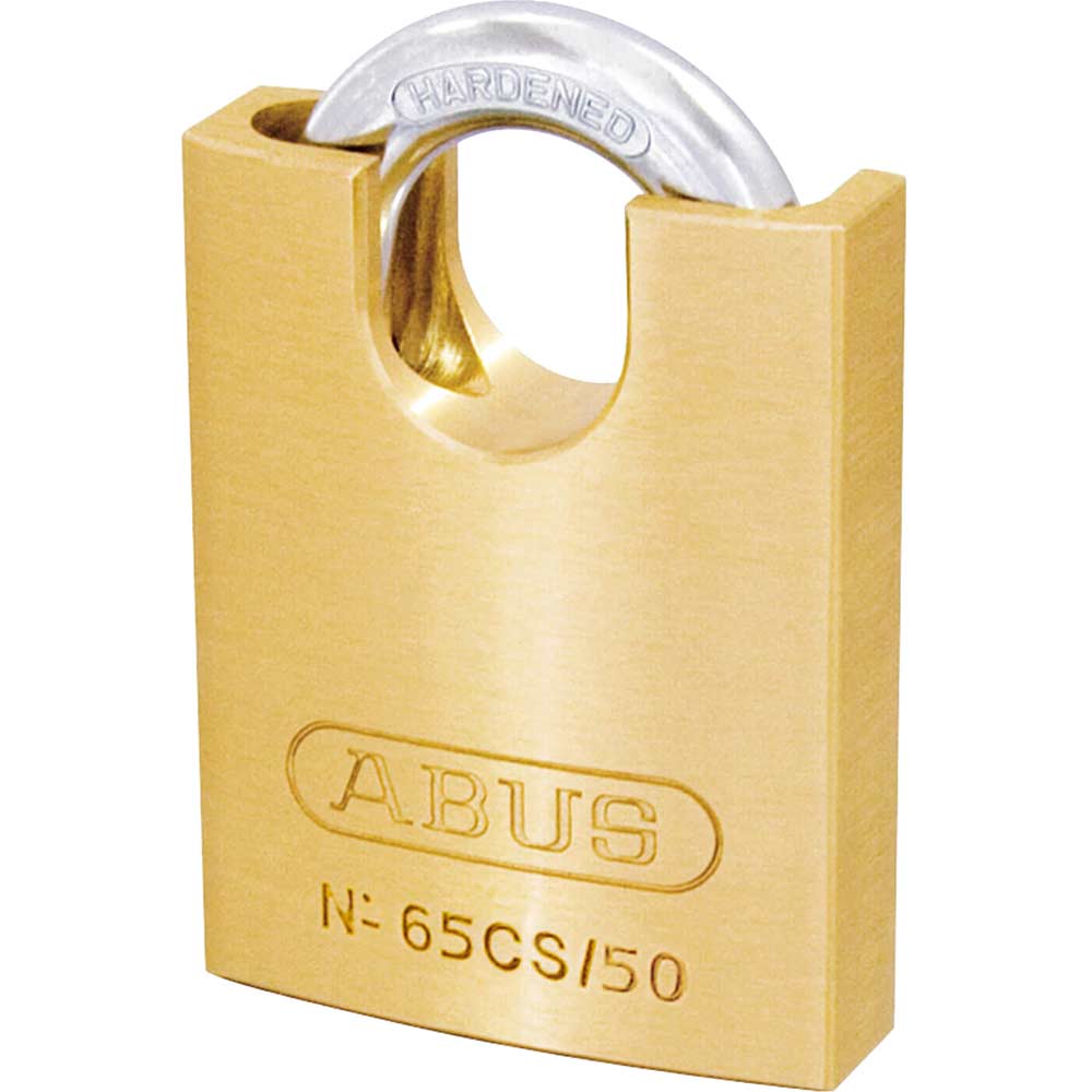 Abus 50mm Close Shackle 65 Series Compact Brass Padlock