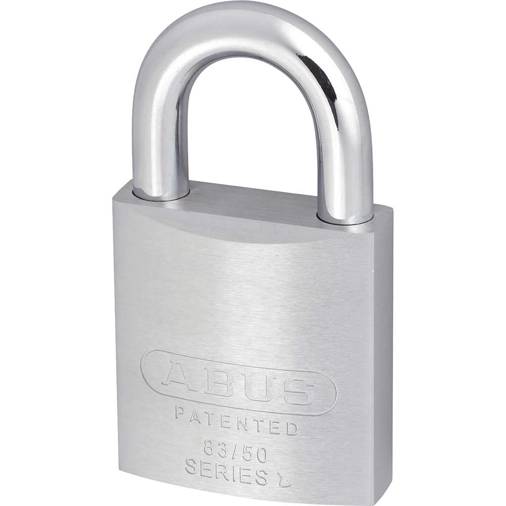 Abus 50mm 83 Series Chrome Plated Brass Padlock Keyed Alike to Suite KA2745