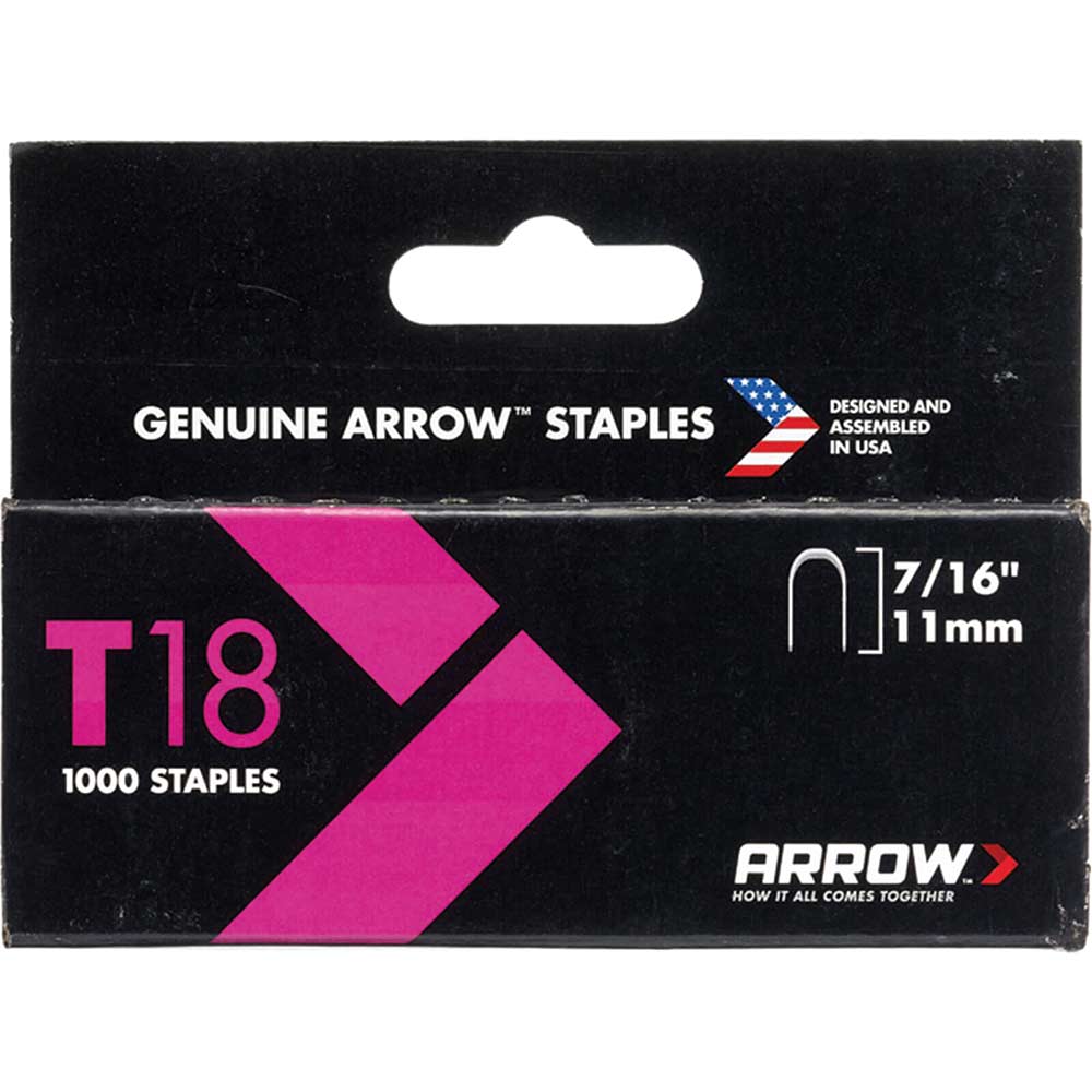 Arrow T18 Staples 11mm 716 Pack of 1000
