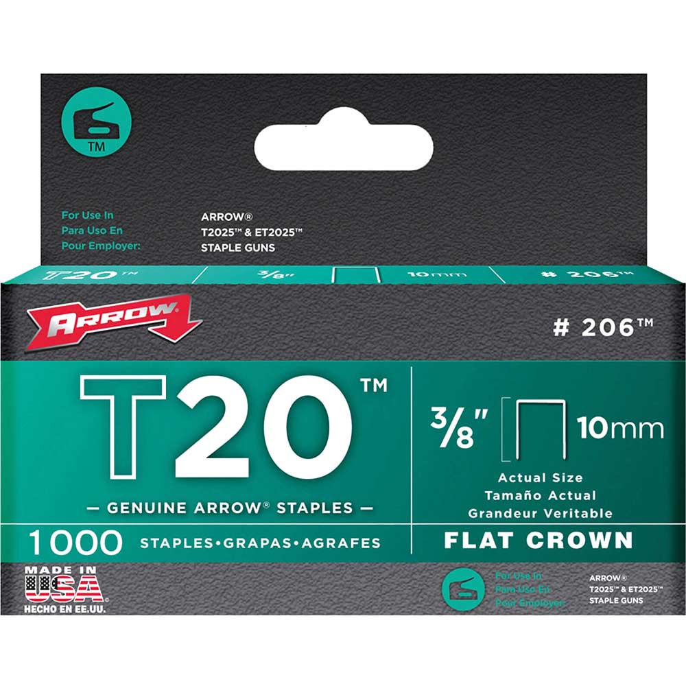 Arrow T20 Staples 10mm 38 Pack of 1000