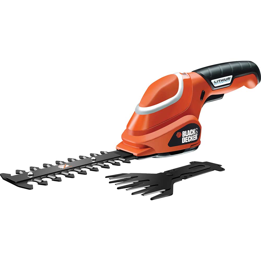 Black and Decker GSL700 7v Cordless Shrub Shear with Integral Lithium Ion Battery 12ah