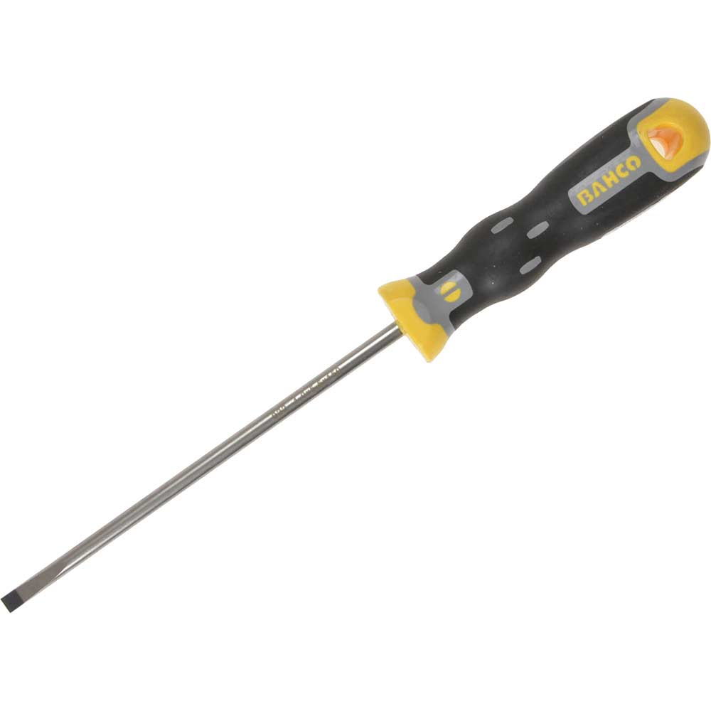 Bahco Tekno 4 x 250mm Parallel Slotted Screwdriver with Round Shank