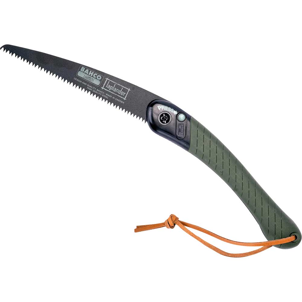 Bahco Laplander Lock Folding Pruning Saw 405mm For Green and Dry Wood