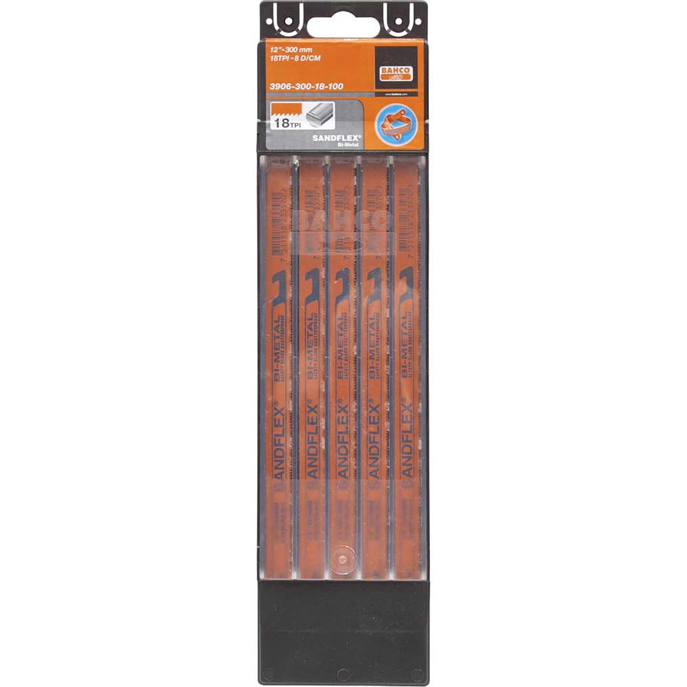 Bahco Sandflex Hacksaw Blades 12 x 24tpi Pack 100