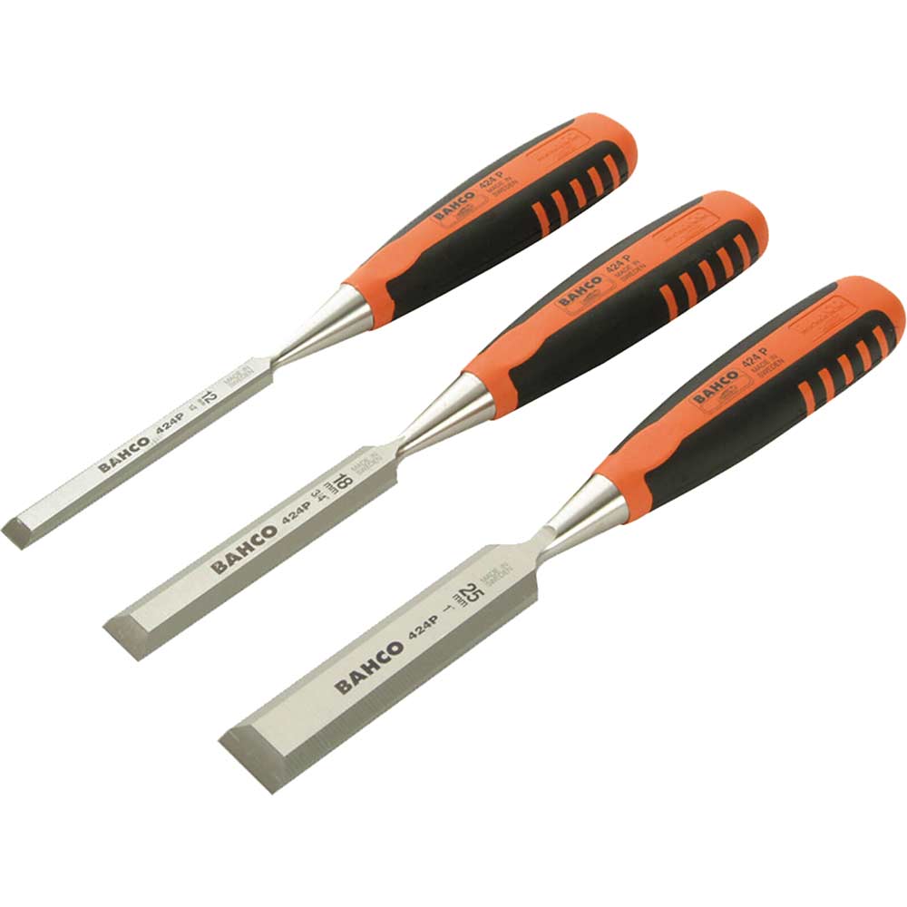 Bahco 424P 3 Piece Bevel Edge Chisel Set