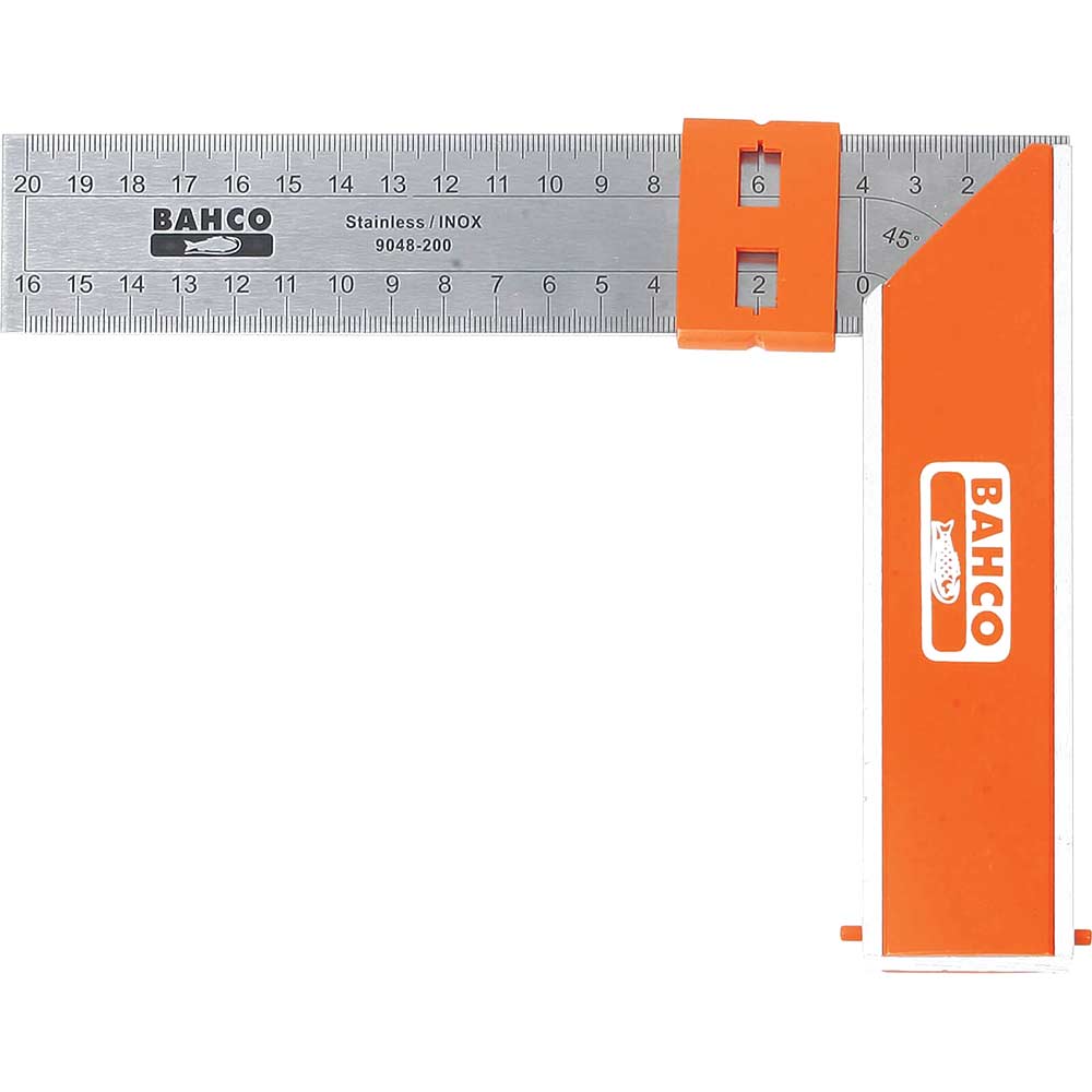 Bahco Aluminium Block and Steel Try Square 400mm