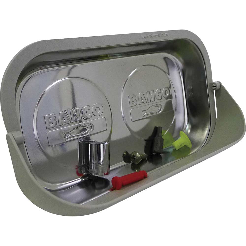 Bahco Stainless Steel Rectangular Magnetic Parts Tray