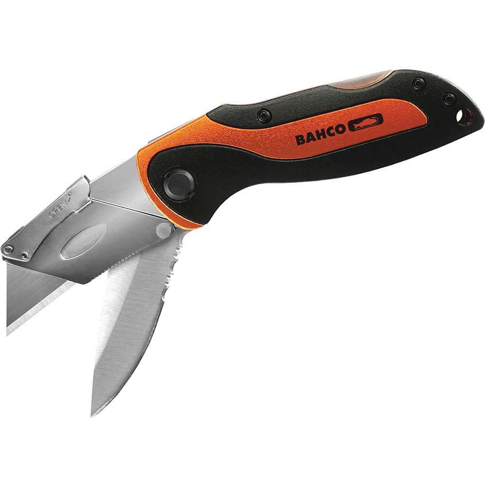 Bahco Better Lockable Folding Twin Blade Sports and Utility Knife