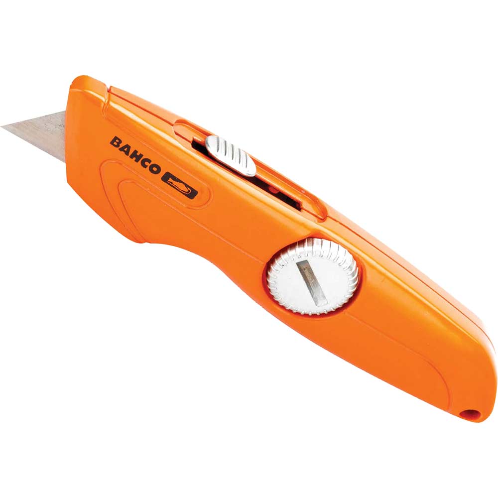 Bahco Good Retractable Blade Utility Knife with Twist Screw