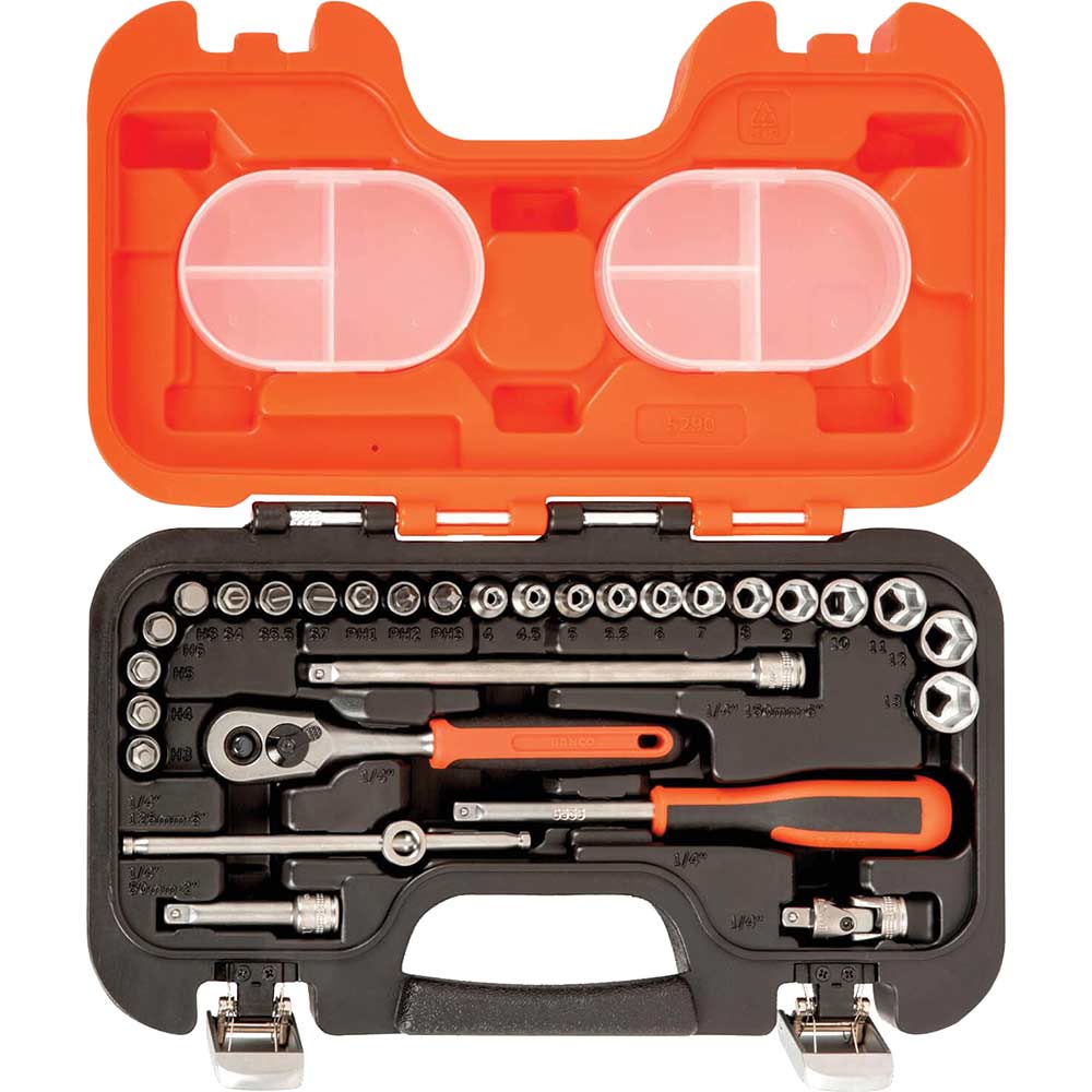 Bahco S290 Socket Set 29 Piece 14 Inch Drive