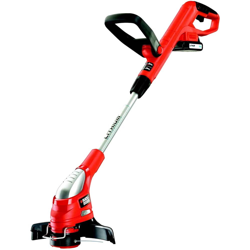 Black and Decker GLC1423L 144v Cordless Telescopic Grass Trimmer 230mm Cut with 1 Lithium Ion Battery 11ah
