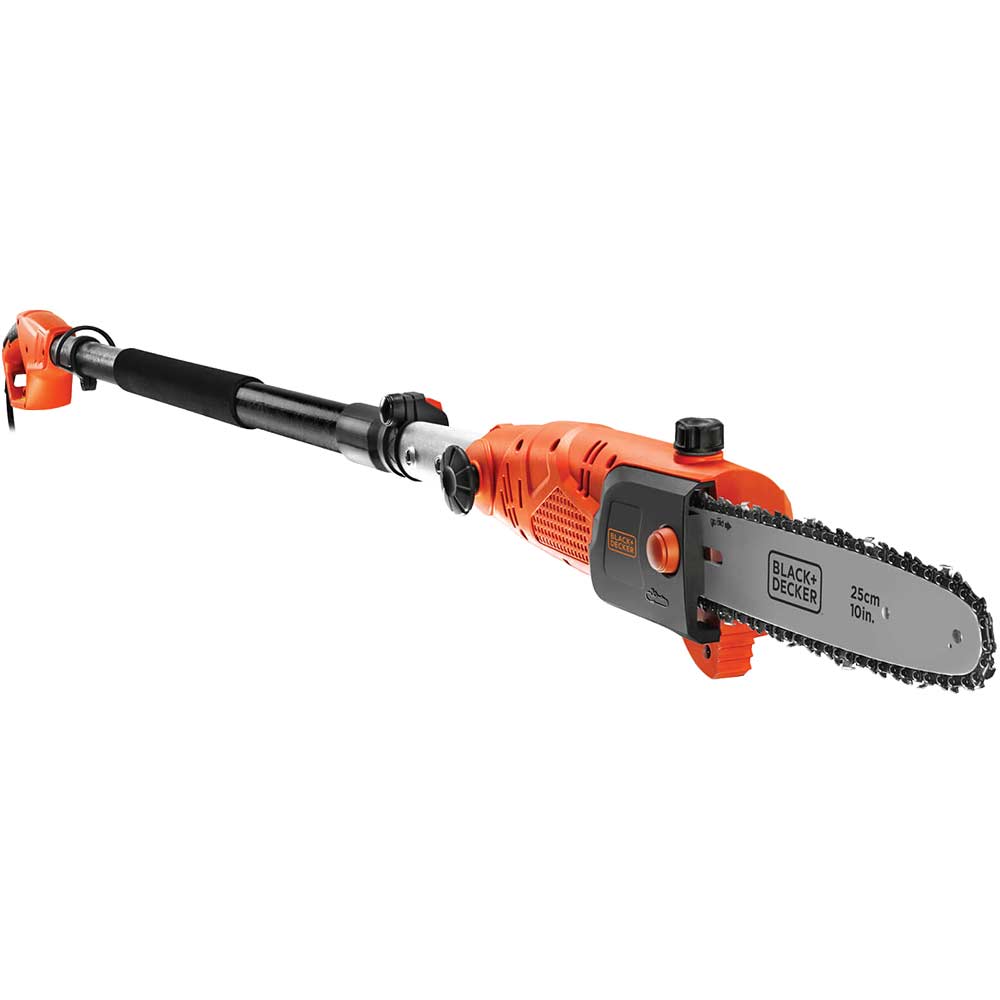 Black and Decker PS7525 Electric Pole Tree Pruner 250mm Bar 800w 240v