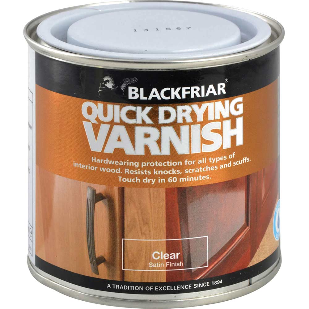 Blackfriar Quick Drying Duratough Interior Varnish Clear Satin 500ml