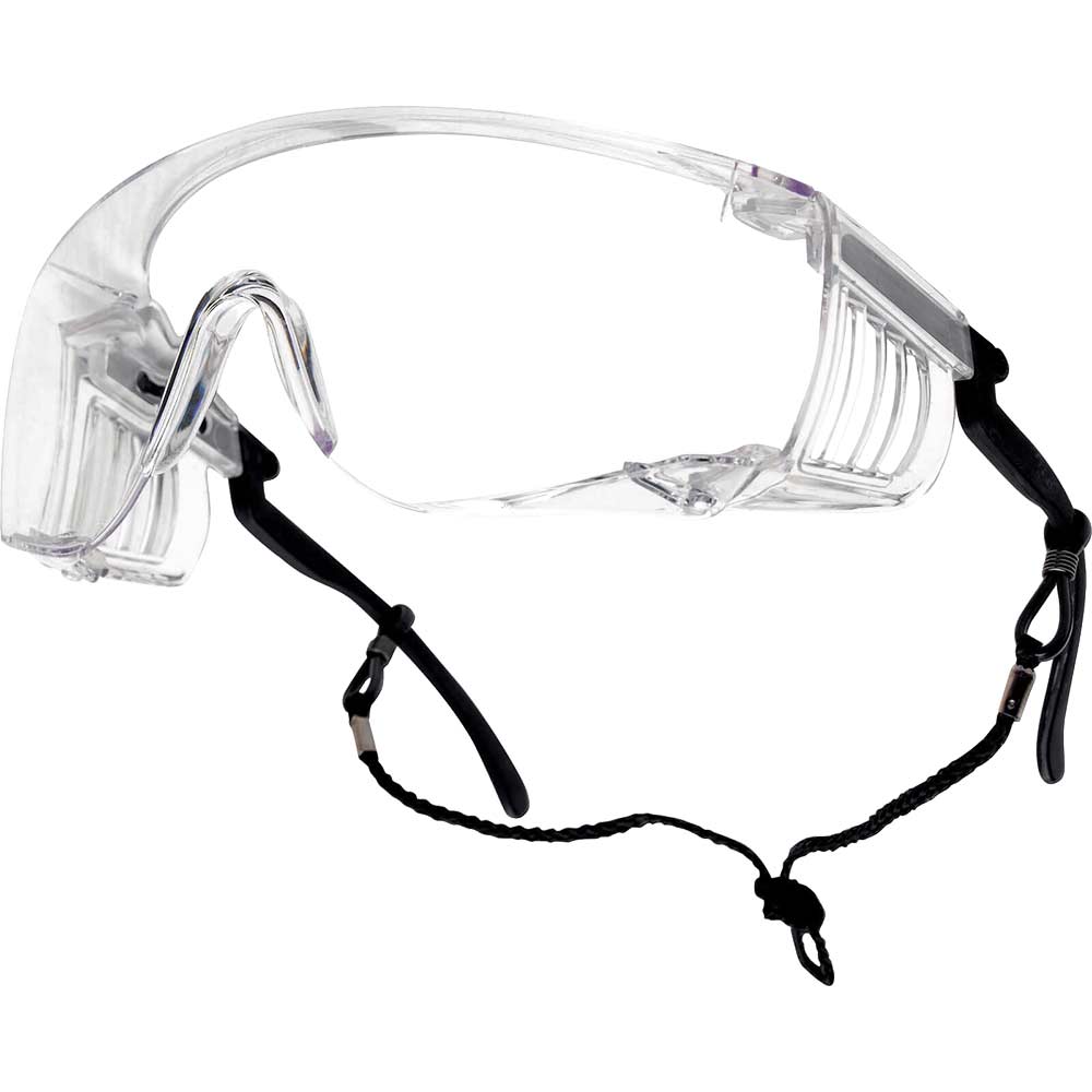 Bolle Squale SQUPSI Anti Scratch and Anti Fog Clear Safety Glasses Cord