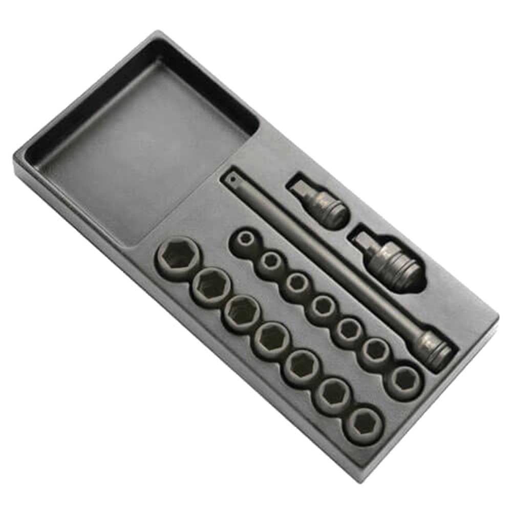 Britool 17 Piece 12 Drive Impact Socket Set 8mm 24mm in Module Tray
