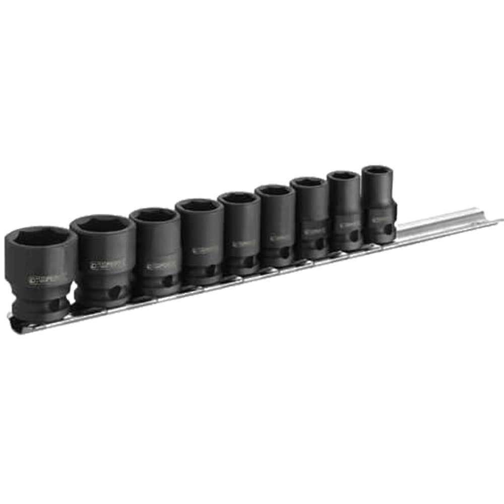 Britool 9 Piece 38 Drive Impact Socket Set 8 19mm