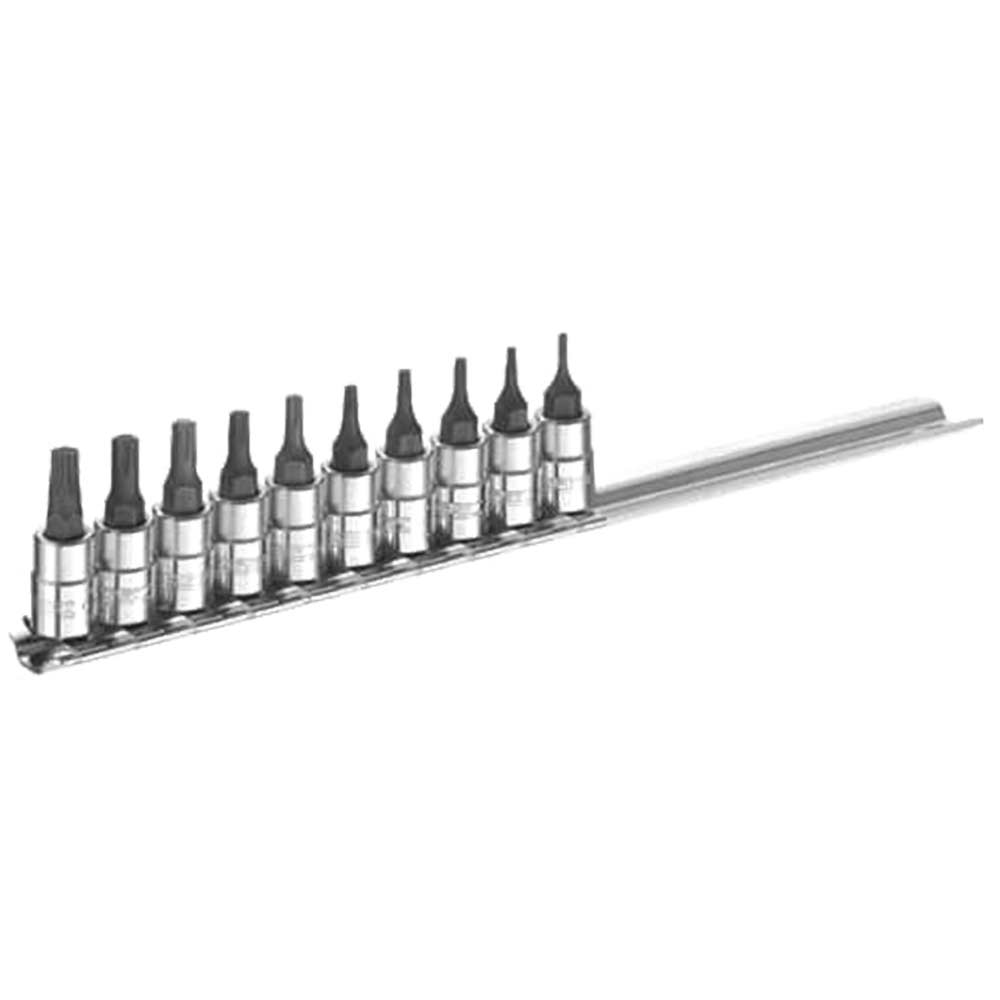 Britool 10 Piece 14 Drive Socket Bit Set Torx Metric