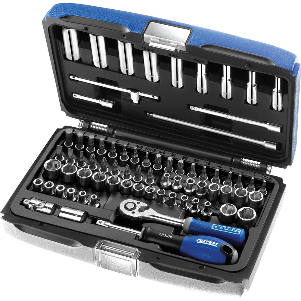 Britool 73 Piece 14 Drive Socket and Bit Set Metric