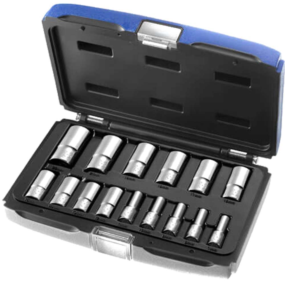 Britool 15 Piece 38 Drive Hex Deep Socket Set Metric