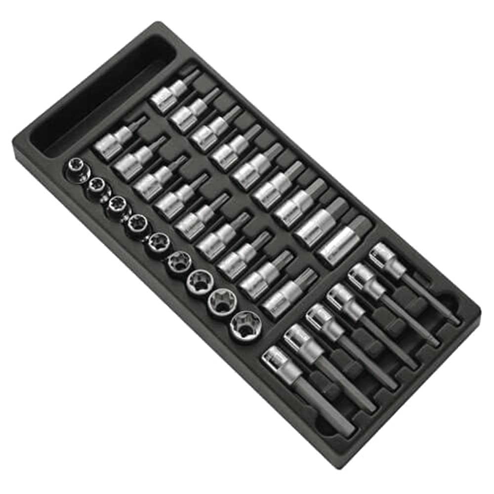 Britool 33 Piece 12 Drive Socket Bit Set in Module Tray