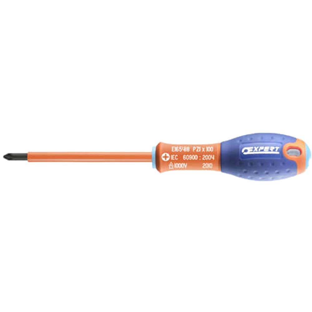Britool PZ0 x 125mm VDE Insulated 1000v Pozi Screwdriver 230mm