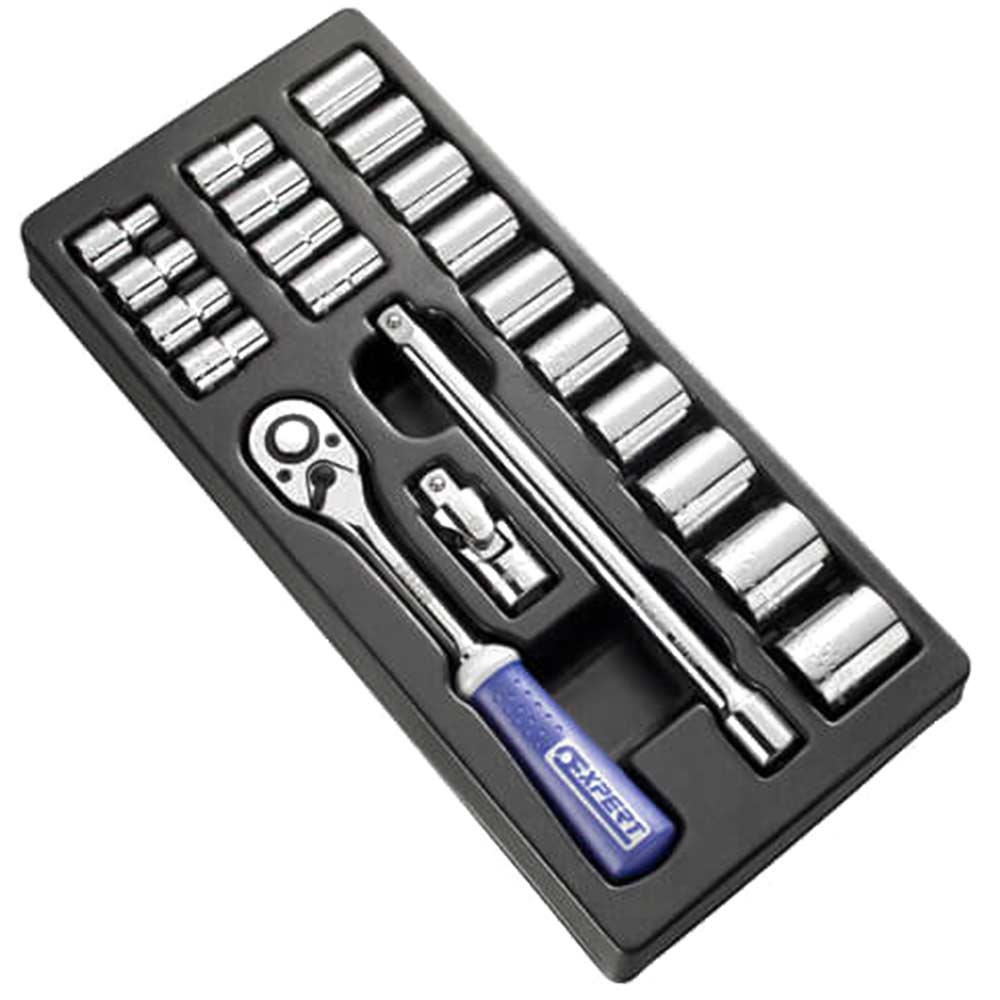 Britool 21 Piece 12 Drive Socket Set 8 32mm in Module Tray