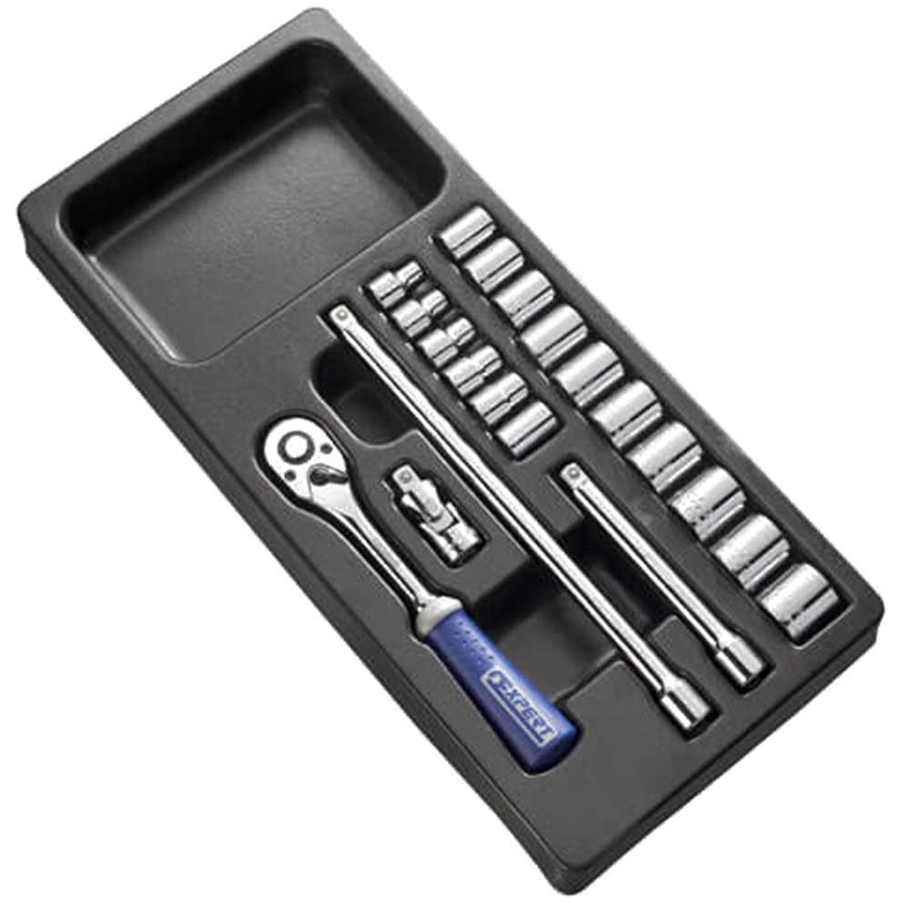 Britool 20 Piece 38 Drive Socket Set 7 22mm in Tray Module