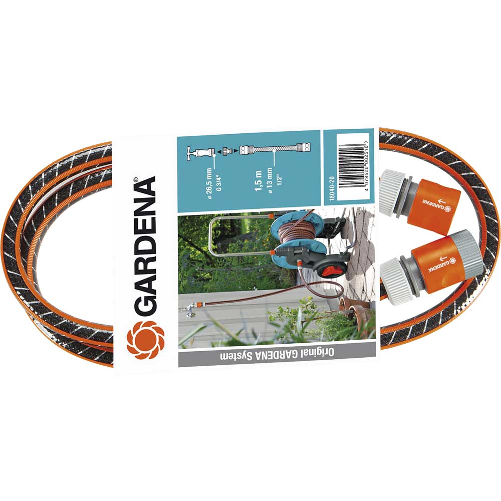 Gardena 15 Metre FLEX Hose Pipe with Connectors 125mm 12