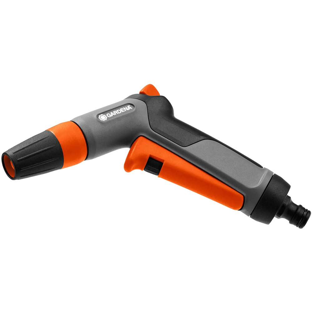 Gardena Classic Cleaning and Watering Spray Nozzle with Lockable Trigger for Hose Pipes