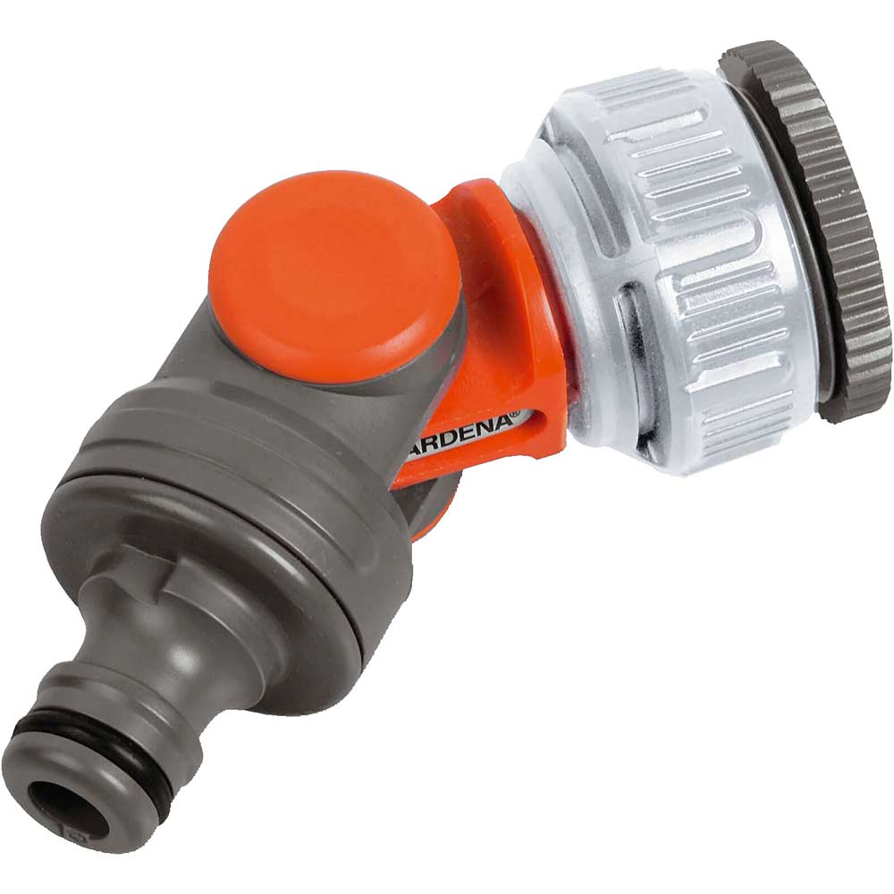Gardena Angled Tap Hose Connector for 34 BSP Threaded Taps